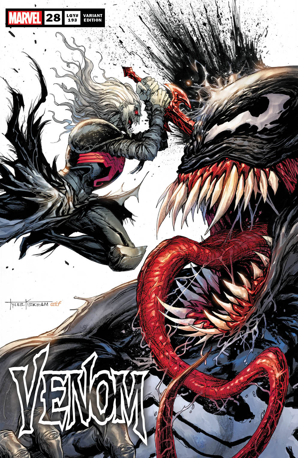 VENOM #28 UNKNOWN COMICS TYLER KIRKHAM EXCLUSIVE SECRET VAR (09/16/2020) (09/23/2020)